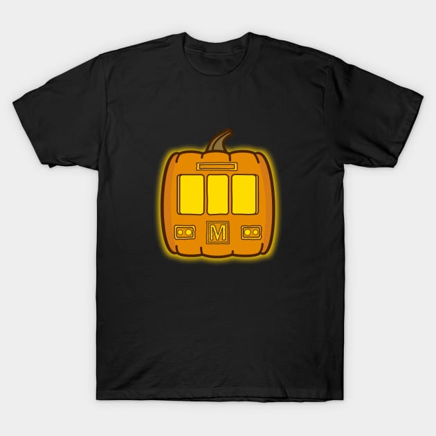 Pumpkin Metro T-Shirt by charlie-care